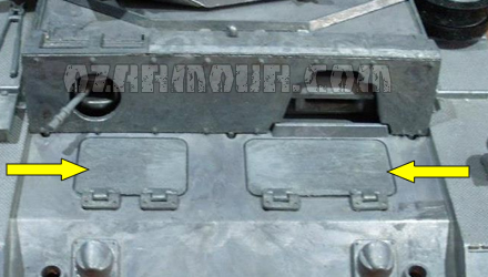 1/16 Mato MT107 RC Tank German Panzer III Metal Front Hatches One Pair