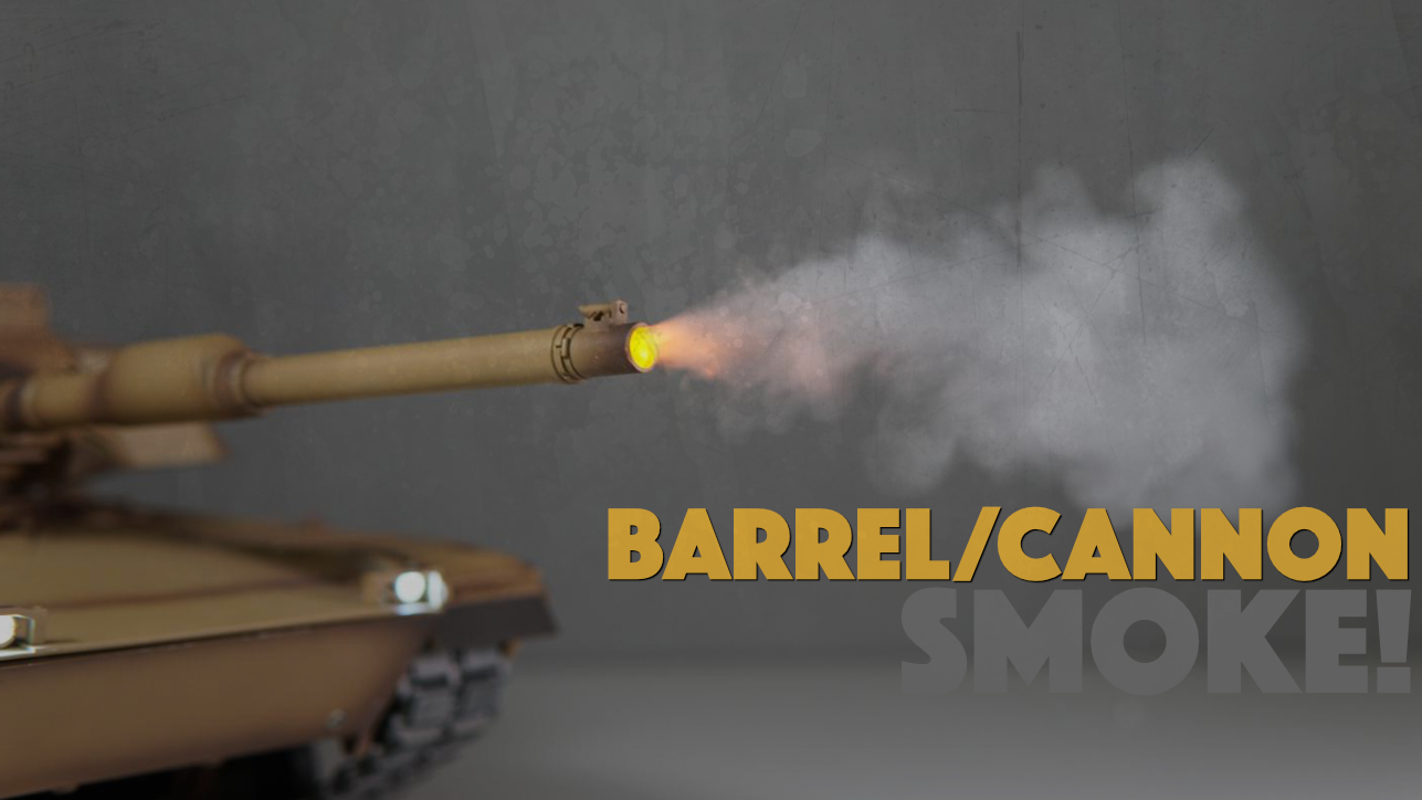 Heng Long Cannon Barrel Smoker Unit For TK6.0s, TK6.1s, TK7.0 & TK7.1 Version MFU RC Tanks