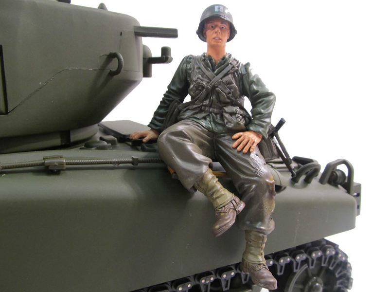 1 16 Figure Series Painted American Tank Soldier Figure 2 For RC