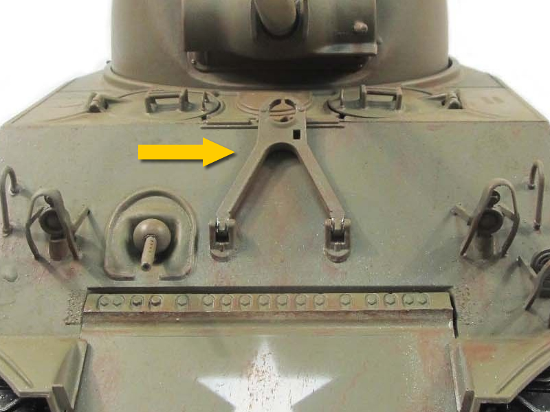 Mato 1/16 Sherman RC Tank Upper Hull Metal Handrails MT169 