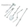 Metal Tool Set For Heng Long 1/16 Scale Panzer III RC Tank