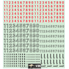 German WWII Armour - Tank Numbers 1/35 Scale Waterslide Decal Sheet