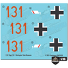 Waterslide Decal Set For 1/16 German Tiger I '131' Bovington Tank Museum OAD1620