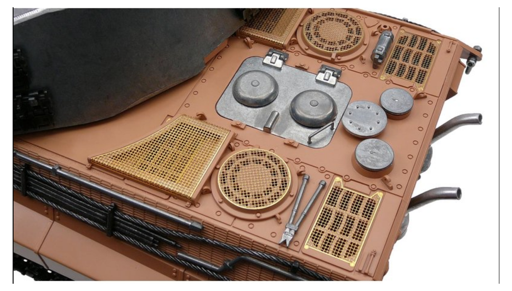 TAG120281 Taigen Metal Hatch Set For 1/16 King Tiger (Henschel) or Jagdtiger RC Tank