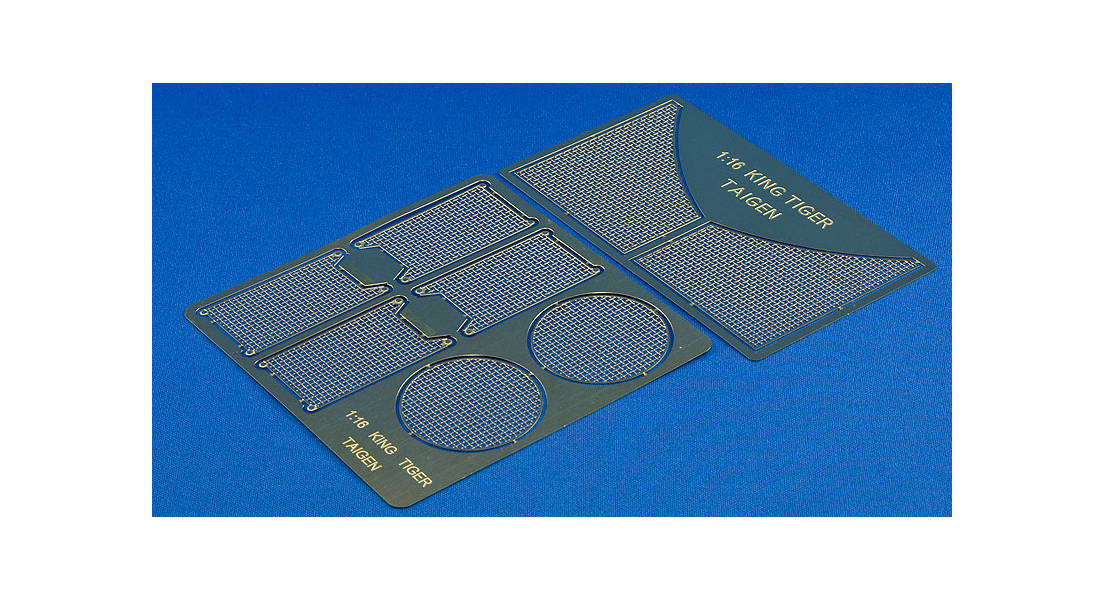 King Tiger Photo Etched Grill Mesh Set for 1/16 Heng Long Taigen Tamiya RC Tank TAG120279