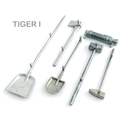 Metal Tool & Accessory Set for 1/16 Heng Long Tiger I RC Tank 3818