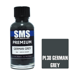 SMS German Grey Dunkelgrau RAL 7021 30ML PL38 Premium Lacquer Paint for Airbrush