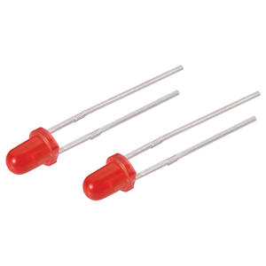 Standard 3mm LED Pair RED for RC Tank Rear Lights