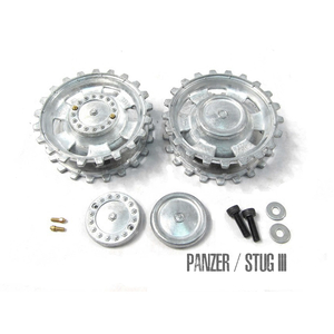Metal Drive Sprocket Set With Caps For 1/16 Heng Long & Mato Panzer III MT159