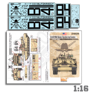 Echelon 1/16 3rd ACR M1A2 Abrams (Operation Iraqi Freedom) Decals D166250