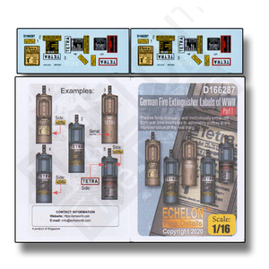 Echelon 1/16 German Fire Extinguisher Labels of WWII (Part 1) D166287