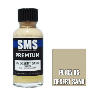 SMS US Desert Sand 30ML PL105 Premium Lacquer Paint Air Brush Ready FS 30279