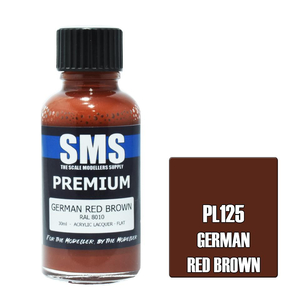 SMS German Red Brown 30ML PL125 Premium Lacquer Paint For Airbrush