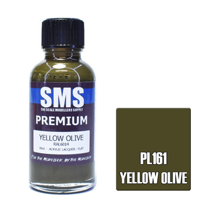 SMS Yellow Olive 30ML PL161 Premium Lacquer Paint ADF RAL 6014