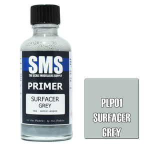 SMS PLP01 Primer SURFACER GREY 50ml - The Scale Modellers Supply