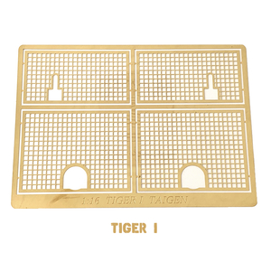 Photo Etched Grill/Mesh Screen Set for 1/16 Heng Long, Taigen or Tamiya Tiger I RC Tank TAG120008