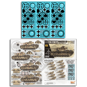 Echelon 1/16 DAK Panzer IIIs (Part 3) Decal Sheet AXT161038