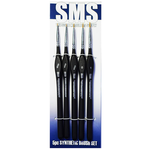 SMS Paints 5pc Synthetic Brush Set - The Scale Modellers Supply BSET03