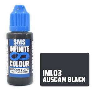 SMS Paint Infinite Colour AUSCAM Black FS37038 20ml Water Based Acrylic
