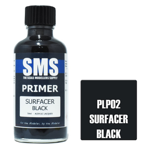 SMS Paints Primer SURFACER BLACK 50ml PLP02