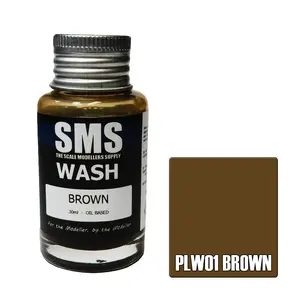SMS Weathering Wash Brown - Oil Based 30ml PLW01