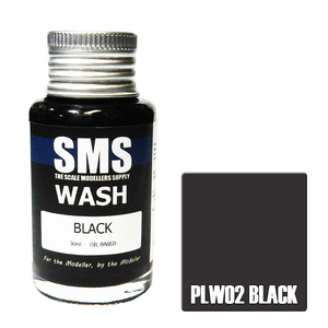 SMS Weathering Wash BLACK Oil Based 30ml PLW02