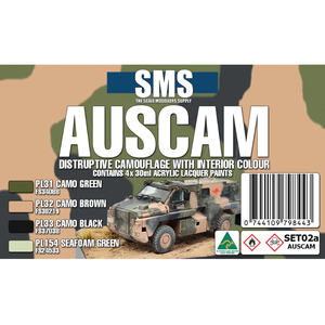 SMS Paints AUSCAM Colour Set DISRUPTIVE CAMO + INTERIORS SET02a