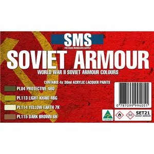 SMS Paint SOVIET WWII ARMOUR Colour Set SET21