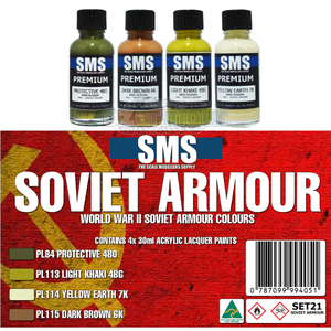 SMS Paint SOVIET WWII ARMOUR Colour Set SET21