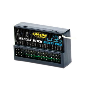 Carson FS Reflex Stick Multi Pro LCD 2.4G 14CH Radio Transmitter w/Receiver 500501004