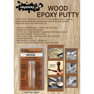 IckySticky Wood Epoxy Putty 28GM