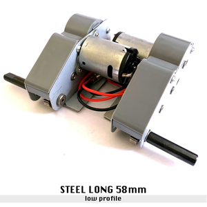 Steel Gearbox - Long Axis 58mm For Heng Long 1/16 RC Tank Panther G King Tiger Jagdpanther ZTZ99 T90 T72 Merkava MkIV