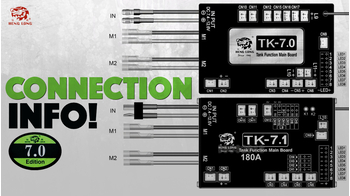 Heng Long TK7.0 Series - Connection Diagram for RC Tank with TK 7.0