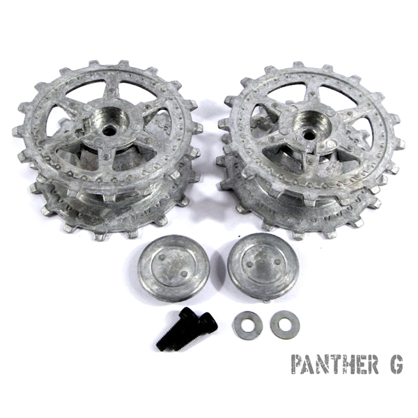 Mato Metal Drive Sprocket Set For Heng Long 1/16 Panther G RC Tank MT012s 3879