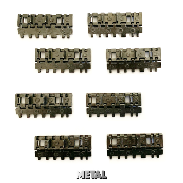 Heng Long, Taigen Matorro Tamiya 1/16 King Tiger Henschel Turret Metal Track Links Complete Set MT242