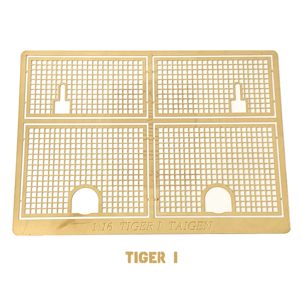 Photo Etched Grill/Mesh Screen Set for 1/16 Heng Long, Taigen or Tamiya Tiger I RC Tank TAG120008