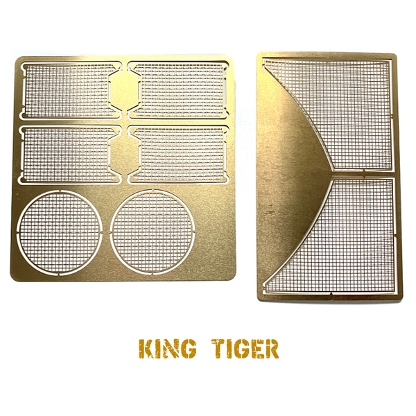 King Tiger Photo Etched Grill Mesh Set for 1/16 Heng Long Taigen Tamiya RC Tank TAG120279