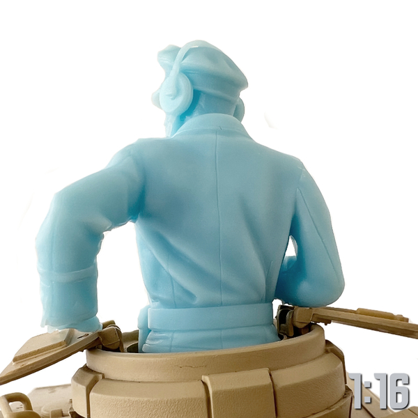 Generic 1/16 Resin German Tank Commander Half Figure For RC Tank OAR16100