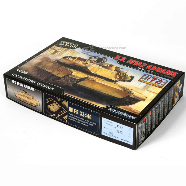 Forces Of Valor 1/72 Scale Kit U.S M1A2 Abrams Tank - Iraq 2003 Model Kit FOV-873005A