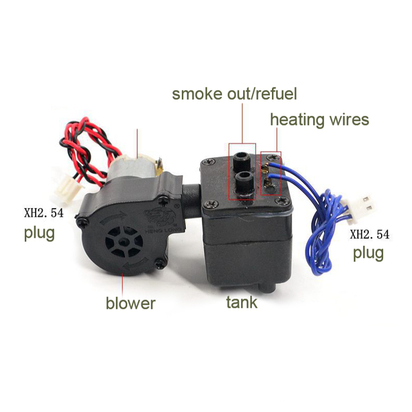 Heng Long Smoker Generator  Unit For TK6.0s & TK6.1s TK7.0 TK7.1 Version MFU Multifunction Board For 1/16 RC Tank