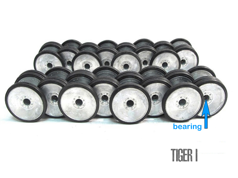 Mato Metal Road Wheel Set For Heng Long 1/16 6 series Tiger I RC Tank MT016a 6.0