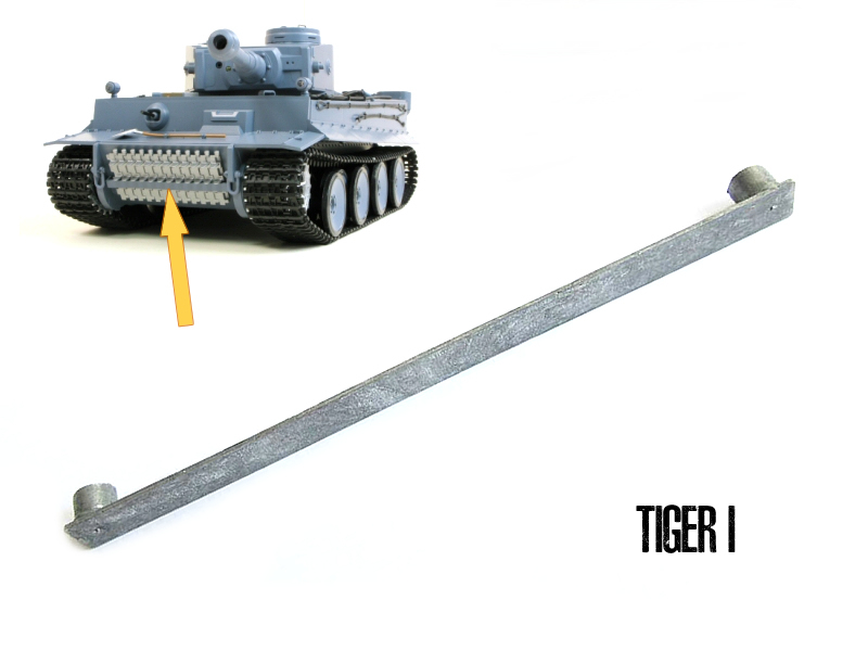 Metal Front Track Plate Mount For Heng Long Taigen Tamiya Torro 1/16 Tiger I RC Tank MT073