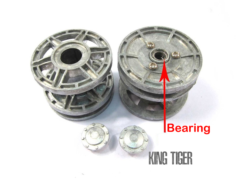 Metal Idler Wheel Set with Bearings For Heng Long 1/16 King Tiger RC Tank MT078i