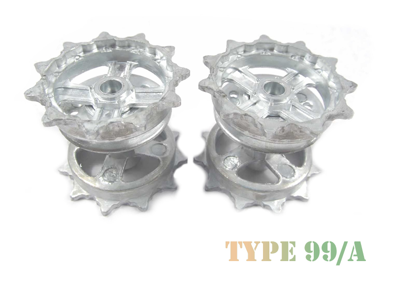 Metal Drive Sprocket Set For Heng Long 1/16 Chinese ZTZ Type 99/A RC Tank