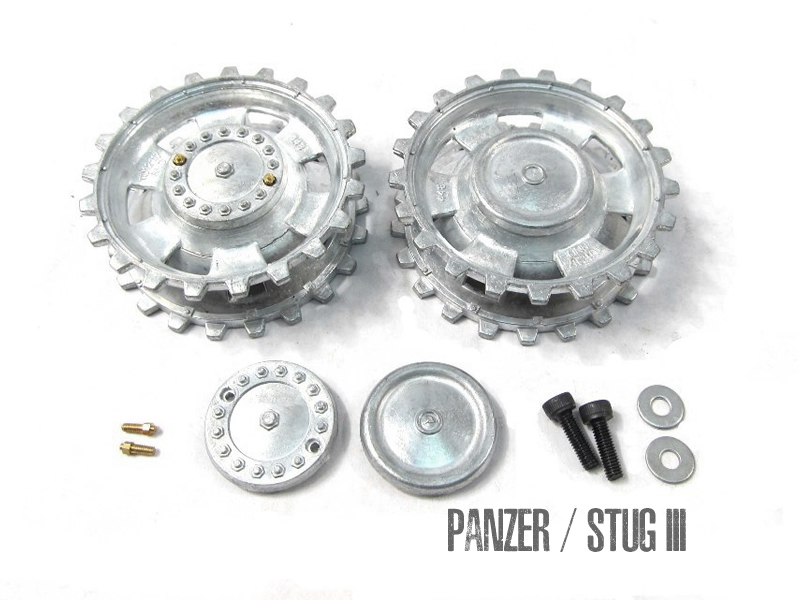 Metal Drive Sprocket Set With Caps For 1/16 Heng Long & Mato Panzer III MT159