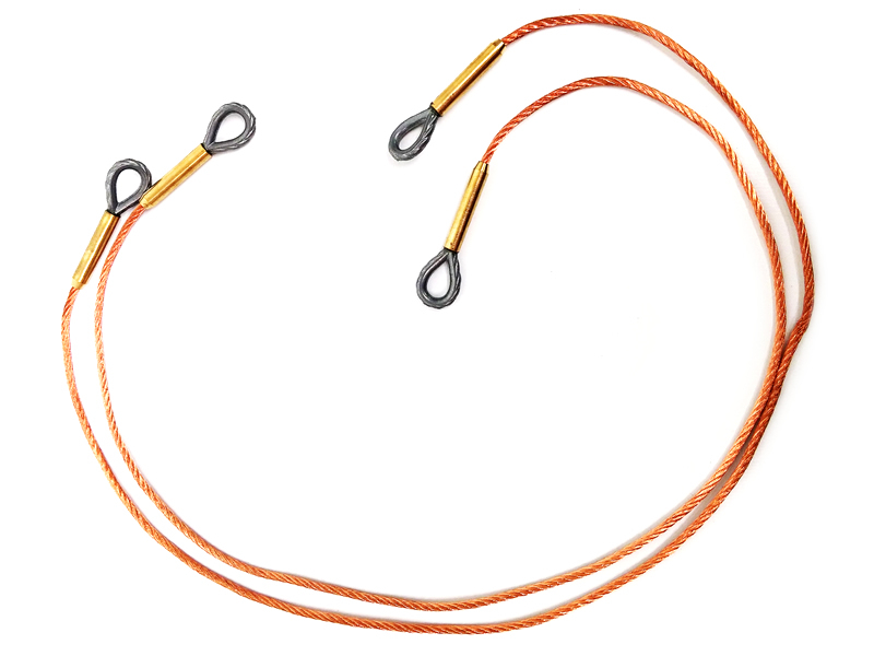 Genuine Taigen 1/16 Metal Tow Cable Set for Heng Long, Tamiya Tiger I RC Tanks TAG120010