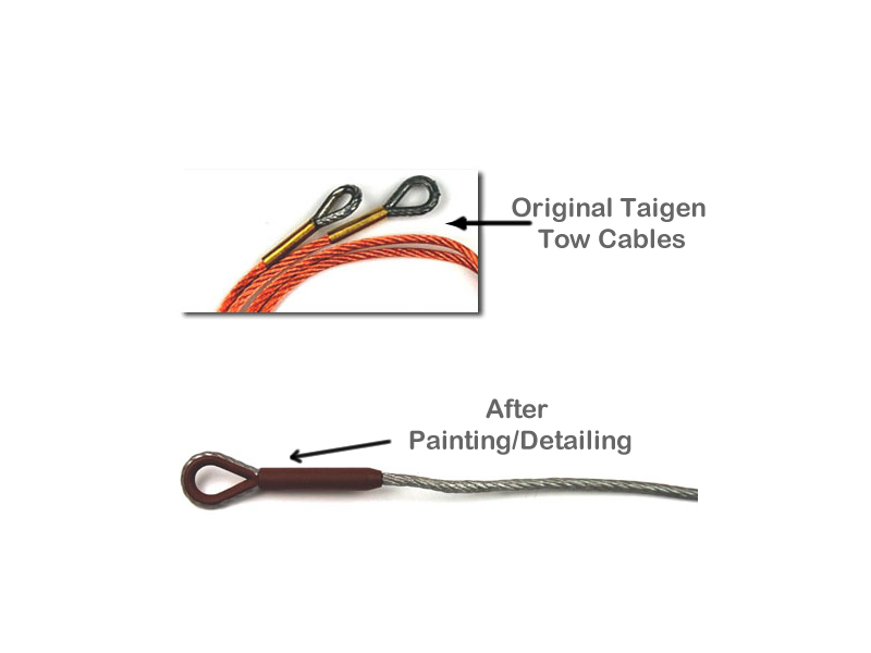 Taigen 1/16 Metal Tow Cable Set for Panzer III And Stug III RC Tanks TAG120146