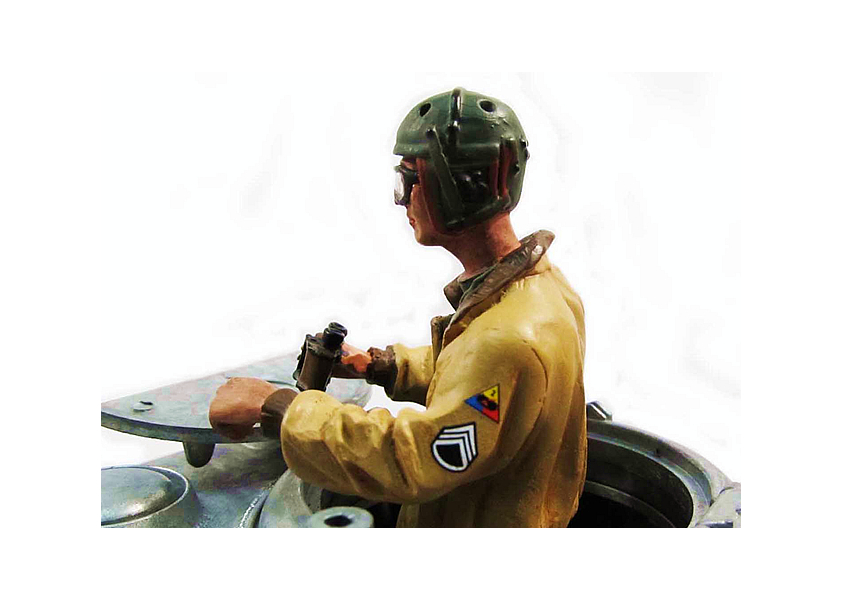 Mato 1/16 WWII US Tank Commander Half Body For Allied M4 Sherman or M26 Pershing RC Tank MF2010