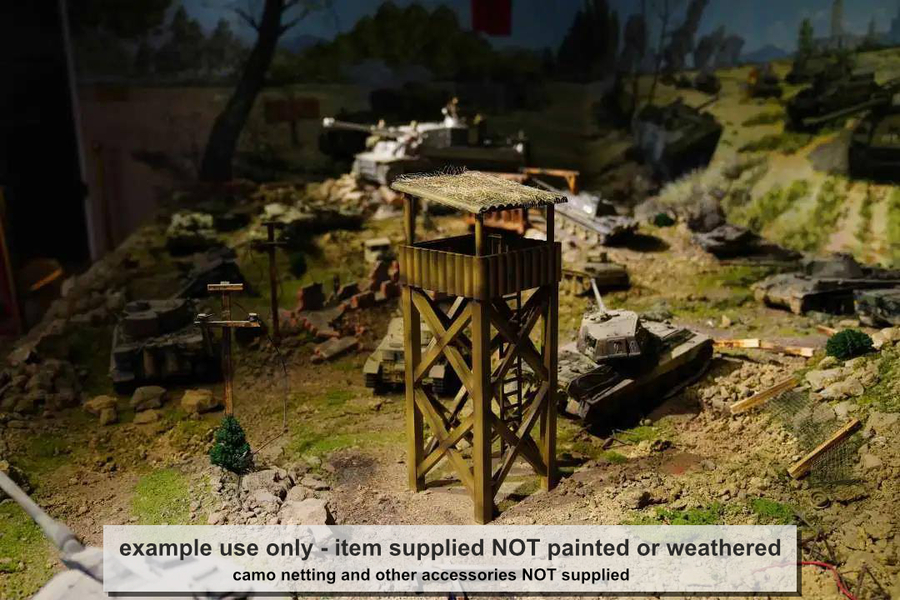Heng Long Art Series 1/16 Battlefield Scenery Watchtower Kit for RC Tank A1001