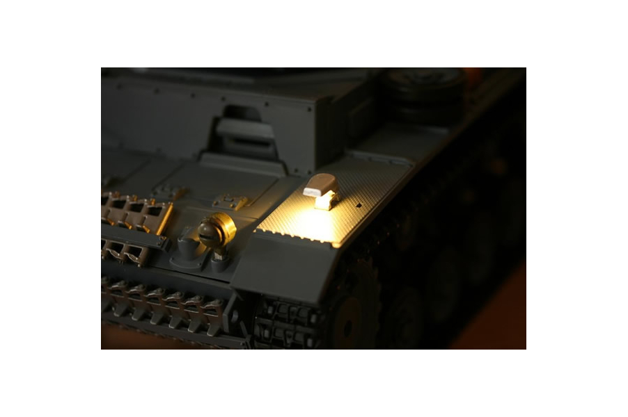 Mato Metal NOTEK Light With LED For Heng Long 1/16 Panzer/StuG III RC Tank MT148